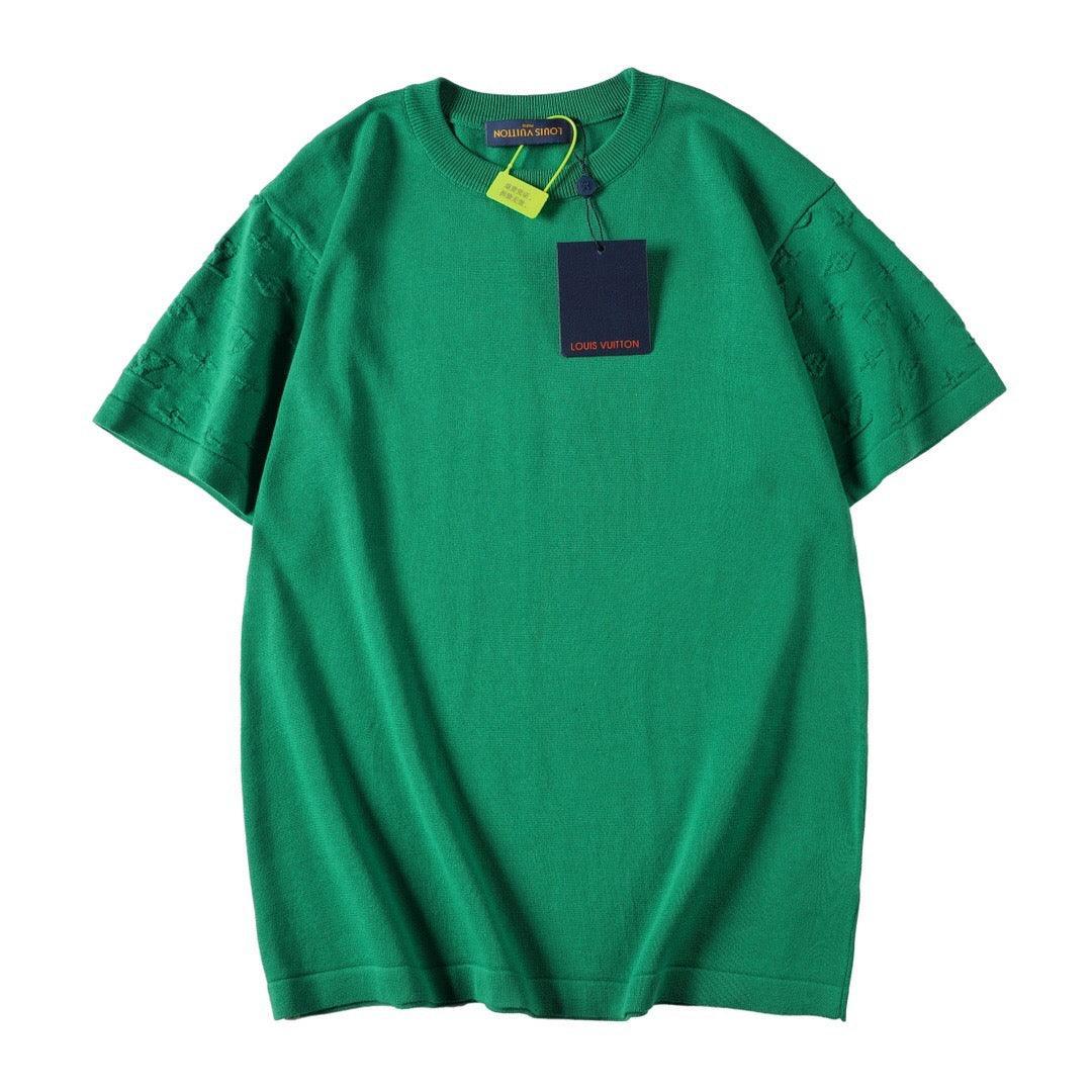 Louis Vuitton T-Shirt Without Collar 'Green' - SleekGait