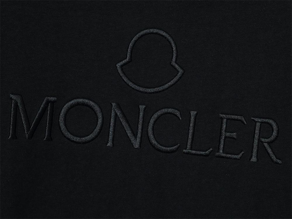 Moncler T-Shirt Without Collar 'Black' - SleekGait