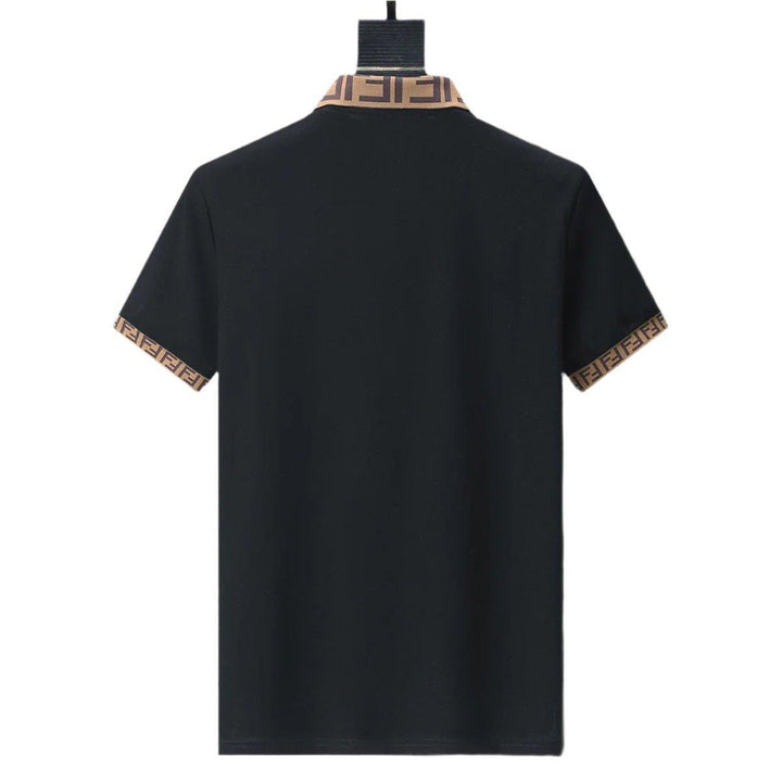 Fendi Black T-shirt with Collar - SleekGait