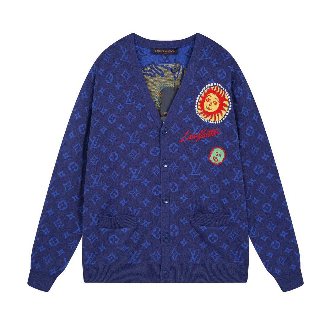 Louis Vuitton Yayoi Kusama Blue Monogram Cardigan