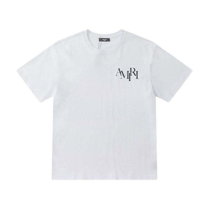 Amiri White T-Shirt Without Collar - SleekGait