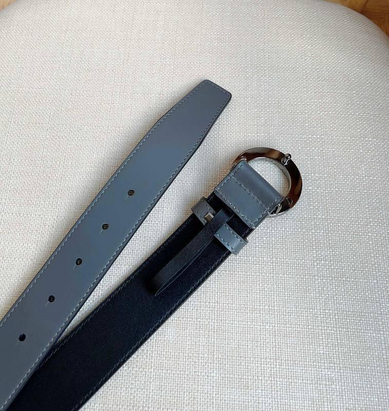 Burberry Leather Vintage Belt 'Grey' - SleekGait