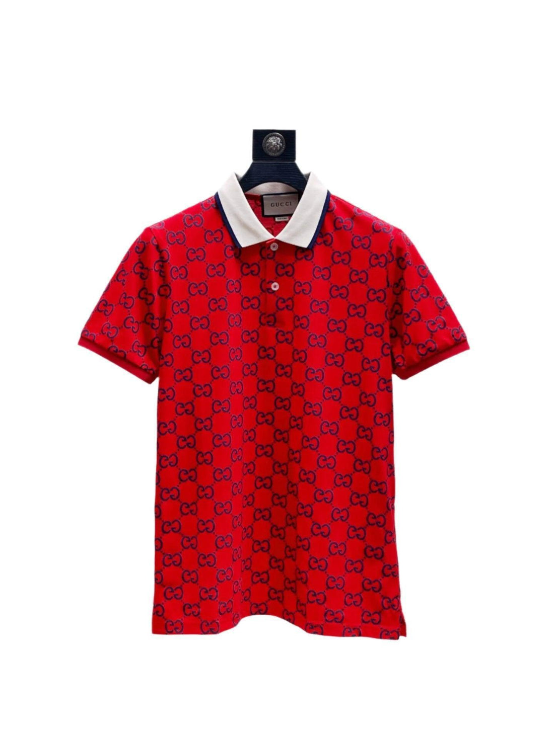 Gucci Red T-shirt with a collar - SleekGait