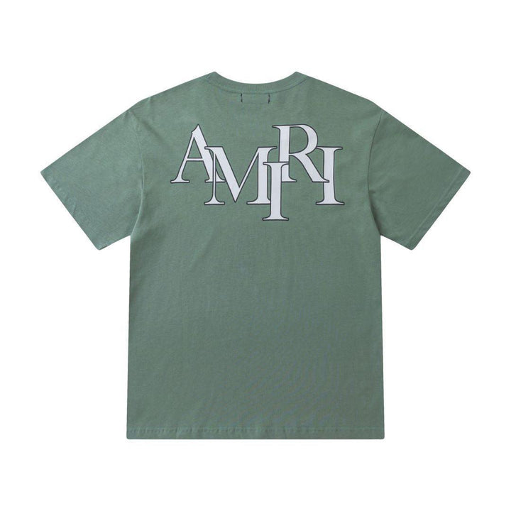 Amiri Green T-Shirt Without Collar - SleekGait