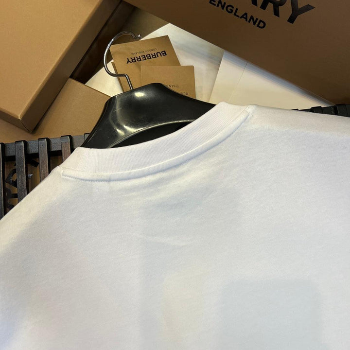 Burberry T-Shirt Without Collar 'White' - SleekGait