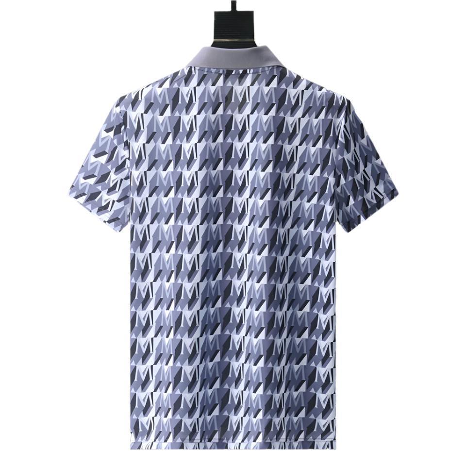 Moncler Blue T-Shirt with Collar