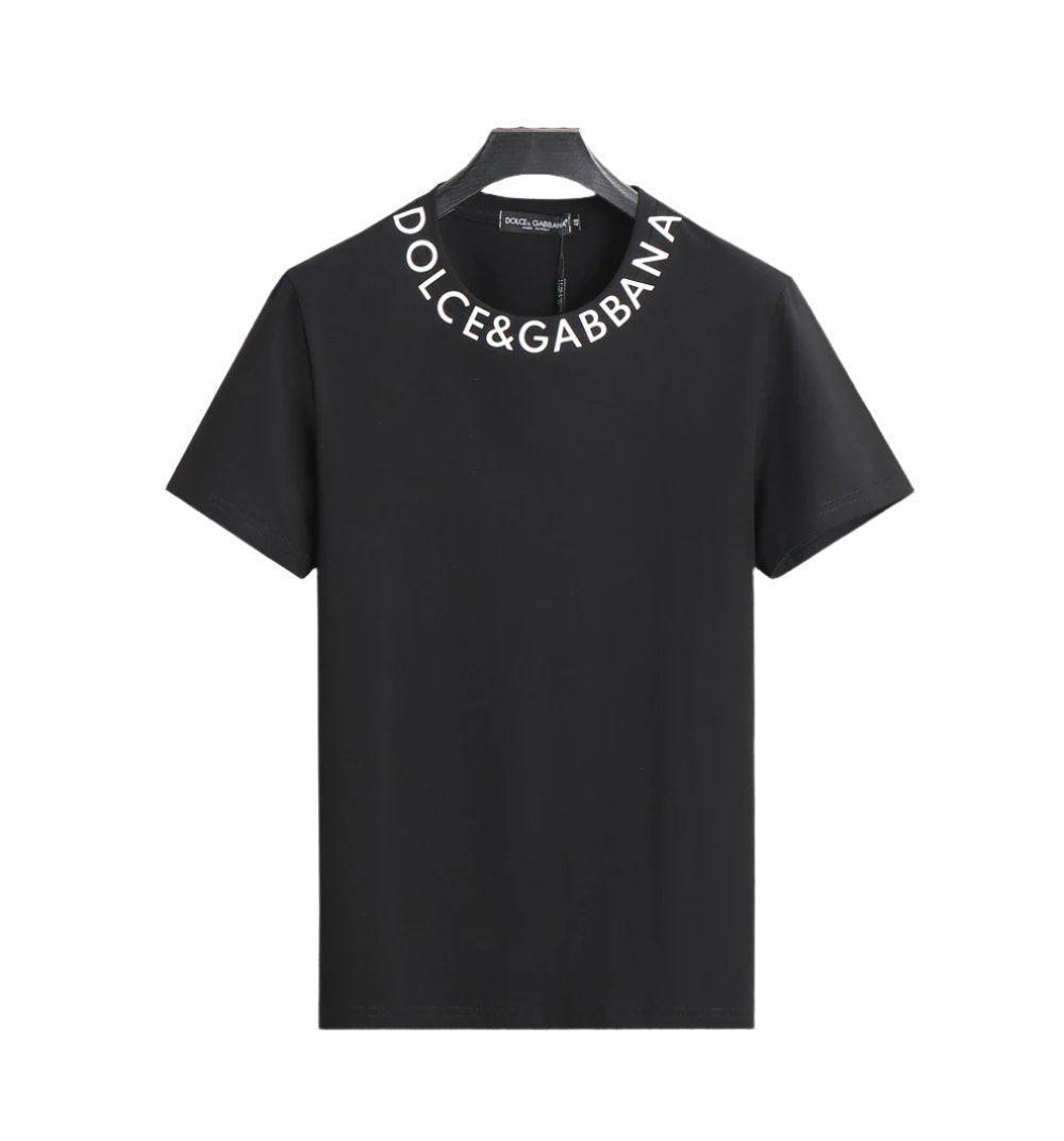 Dolce & Gabbana T-Shirt Without Collar 'Black & White' - SleekGait