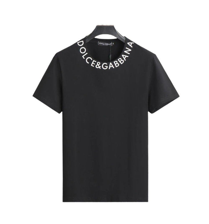 Dolce & Gabbana T-Shirt Without Collar 'Black & White' - SleekGait