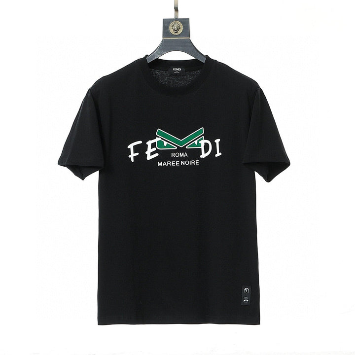 Fendi T-Shirt without Collar 'Black' - SleekGait