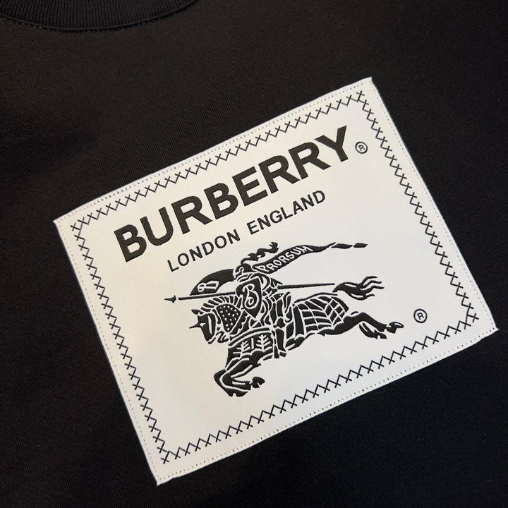 Burberry T-Shirt Without Collar 'Black' - SleekGait