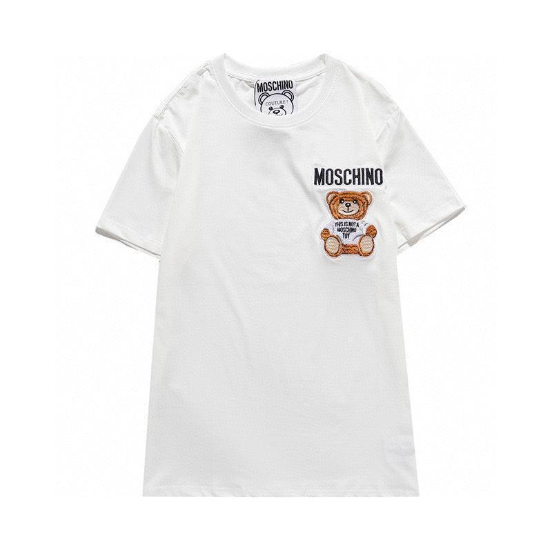 Moschino T-Shirt Without Collar 'White' - SleekGait