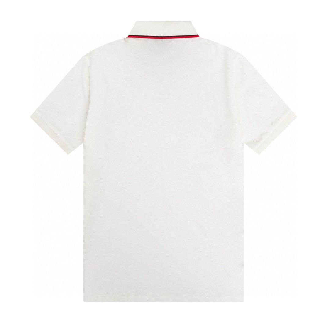 Burberry White T-Shirt With Collar - SleekGait