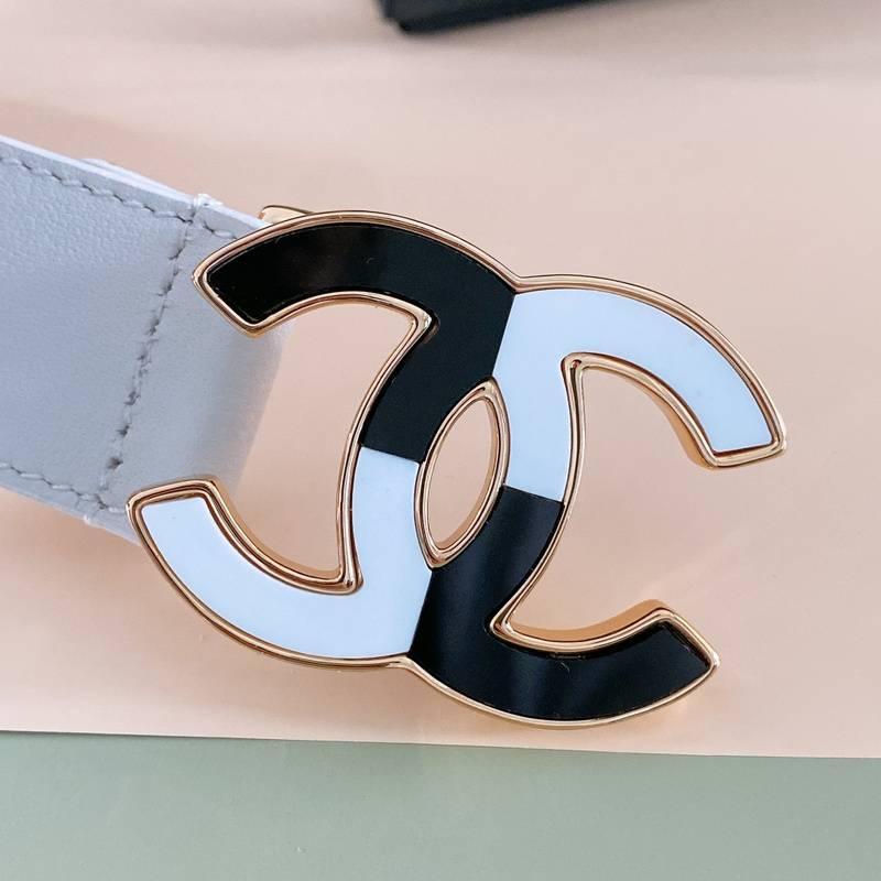 Chanel Women Logo Banding Belt 'White' - SleekGait