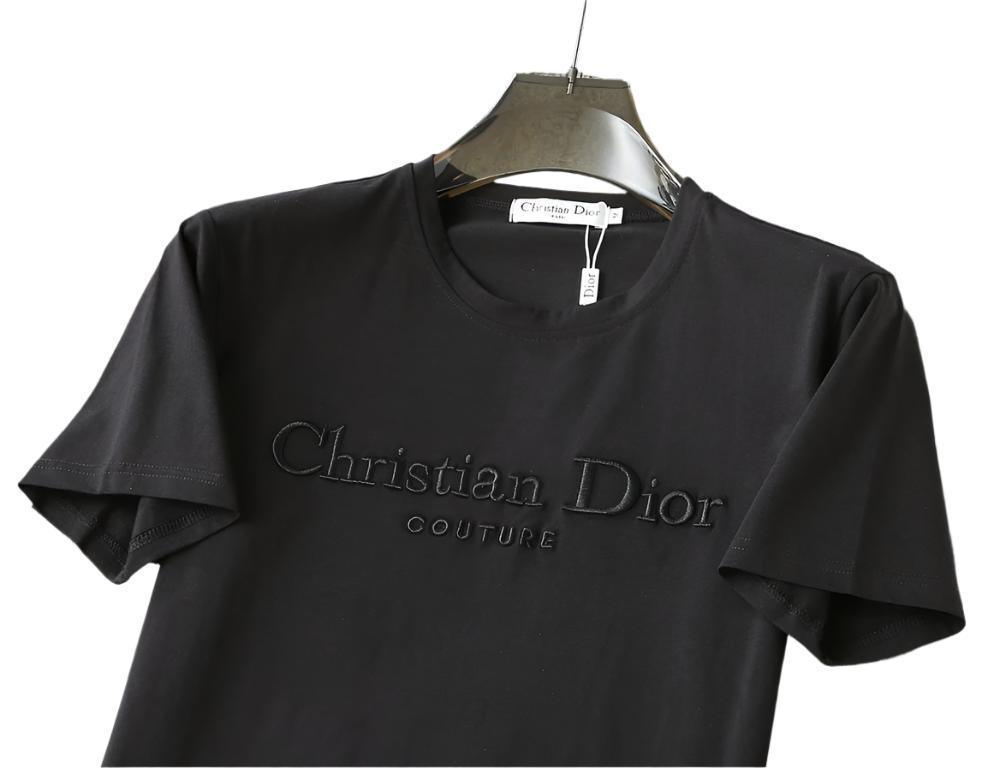 Dior T-Shirt Without Collar 'Black' - SleekGait