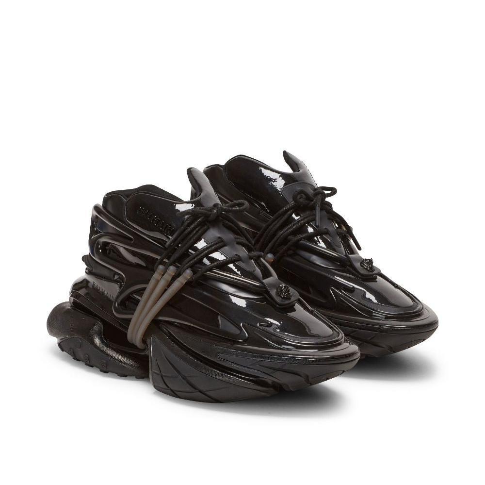 Balmain Unicorn Main Lab leather sneakers - SleekGait
