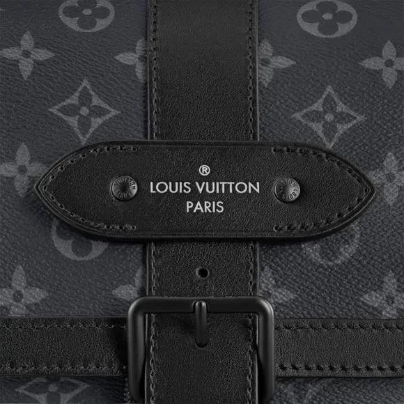 Louis Vuitton Backpack Rucksack Black Monogram Eclipse Canvas Leather