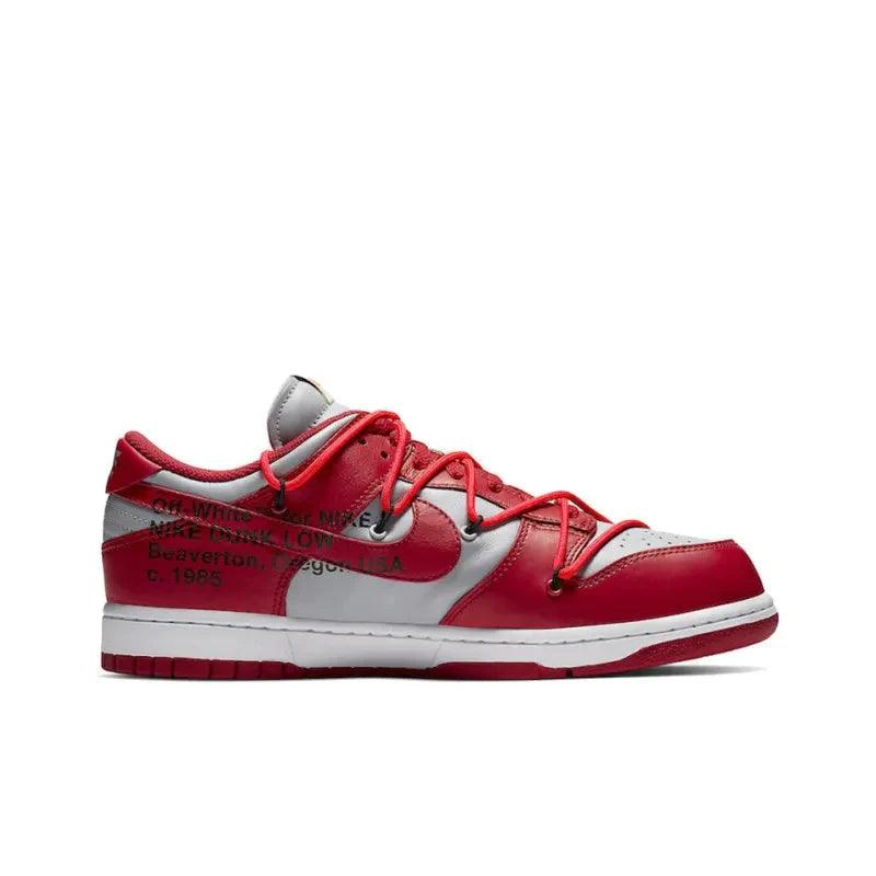 NIKE DUNK LOW OFF WHITE UNIVERSITY RED - SleekGait