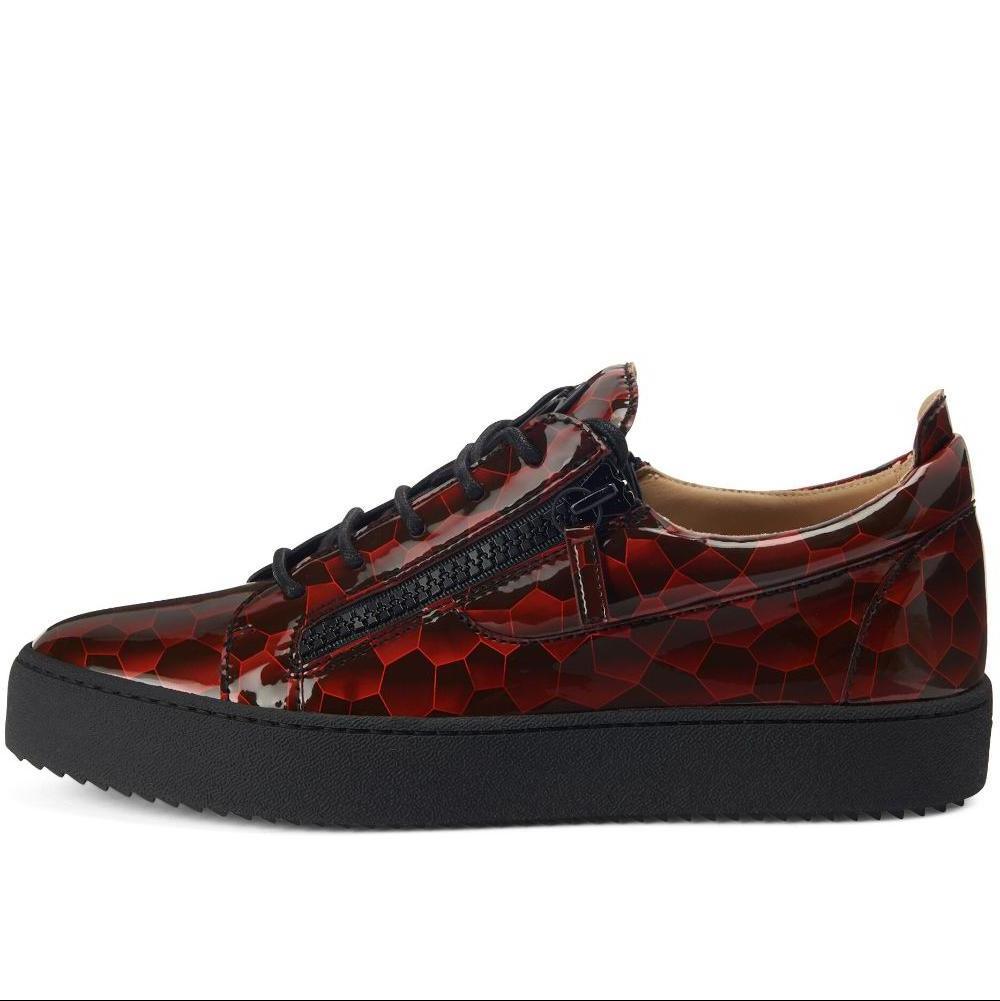 Giuseppe Zanotti Frankie geometric-pattern glazed sneakers - SleekGait