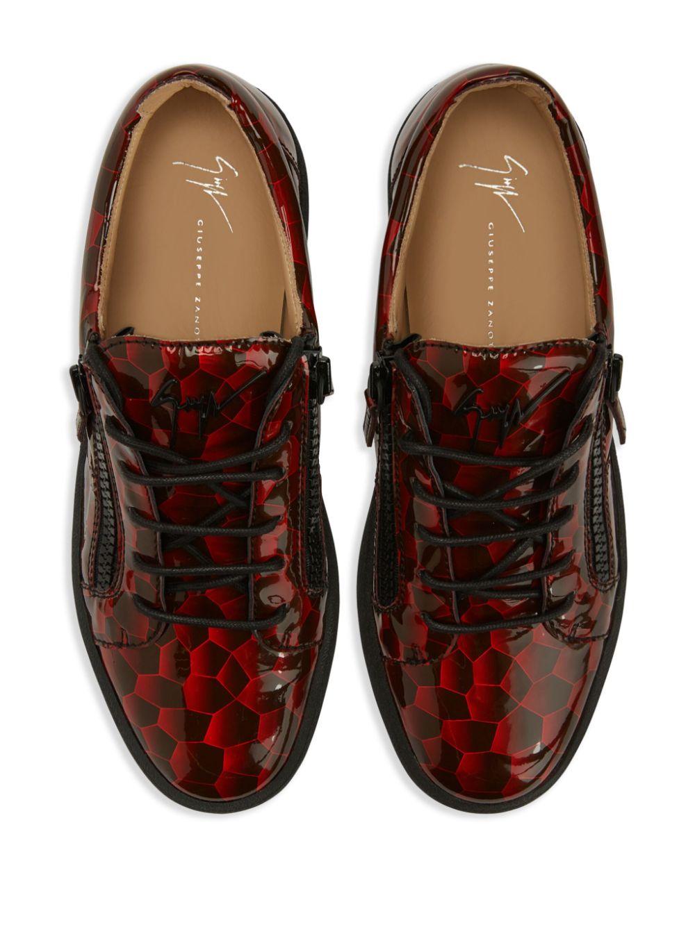 Giuseppe Zanotti Frankie geometric-pattern glazed sneakers - SleekGait