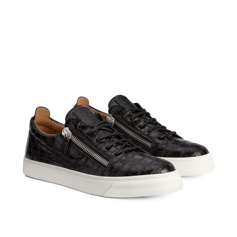 Giuseppe Zanotti Frankie crocodile-effect sneakers - SleekGait