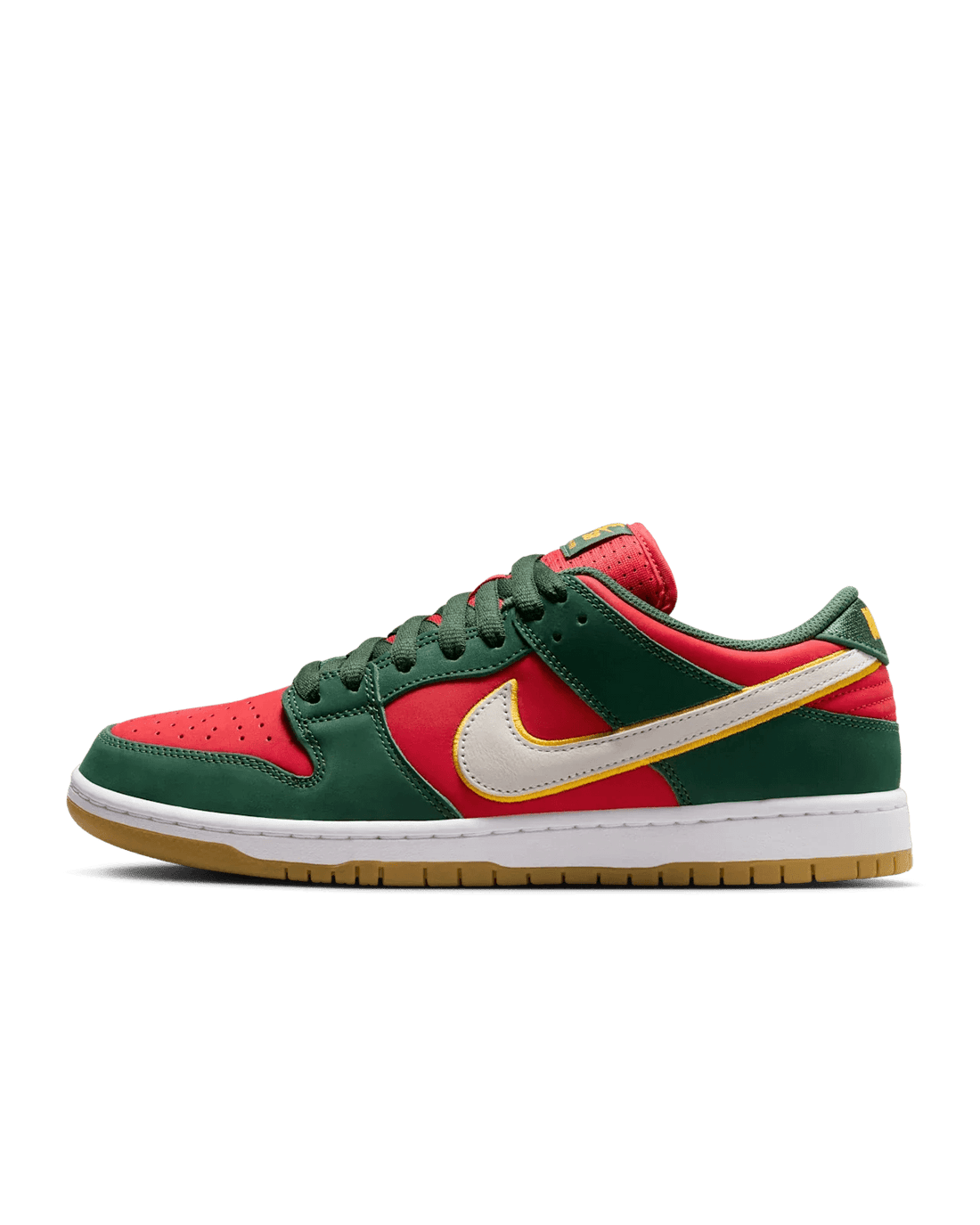 Nike SB Dunk Low. Fir and Fire Red - SleekGait