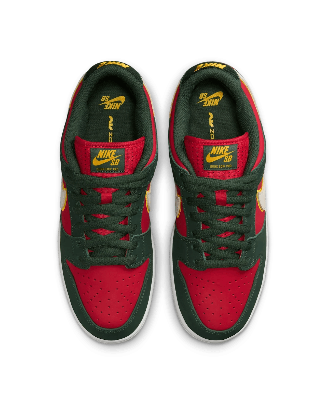 Nike SB Dunk Low. Fir and Fire Red - SleekGait