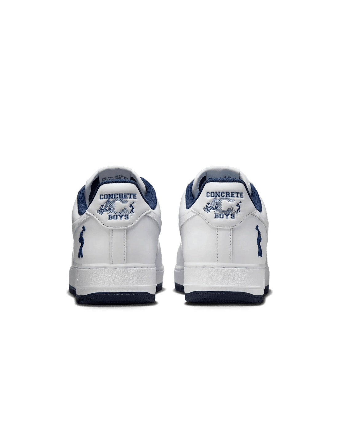 Nike Us Force 1 White and Midnight Navy - SleekGait