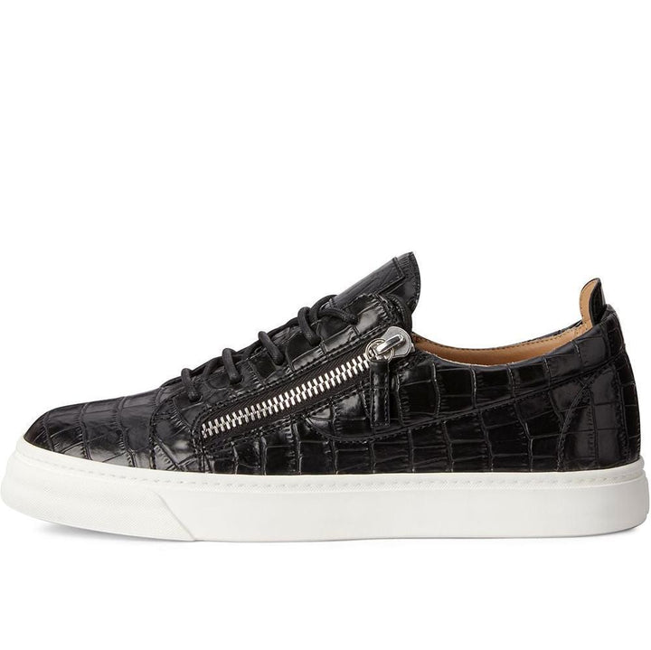 Giuseppe Zanotti Frankie crocodile-effect sneakers - SleekGait