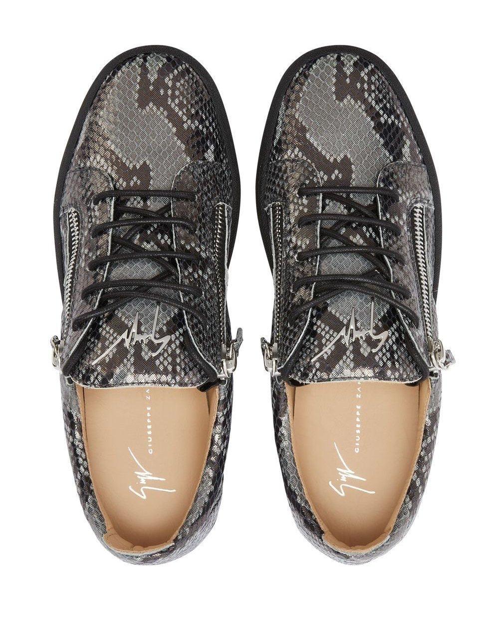 Giuseppe Zanotti Frankie reptile-print sneakers - SleekGait